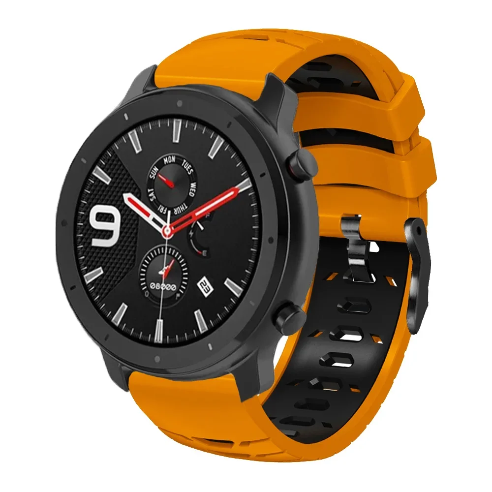 Фото Силиконовый браслет 22 мм для Huami Amazfit GTR, ремешок 47 мм для Xiaomi Amazfit GTR 4 3 GTR4 GTR3 Pro 2, ремешок для умных часов Correa №3