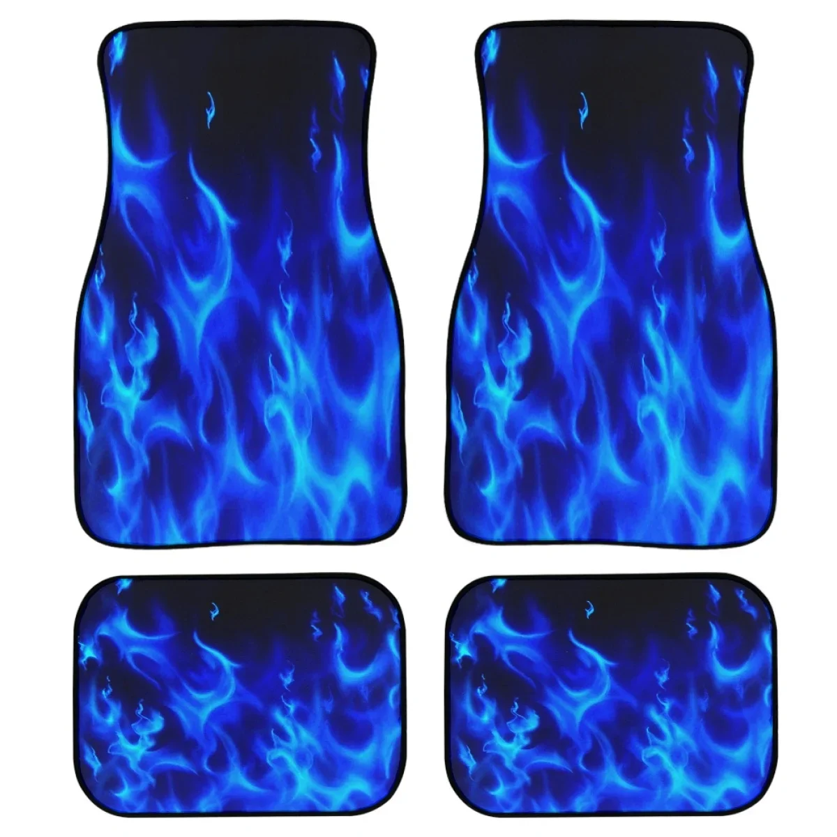 Автомобильные коврики в стиле ретро Blue Fire Design Легко чистящиеся аксессуары для