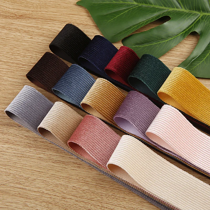 

Kewgarden 25mm 38mm 1" 1.5" Chenille Stripe Ribbons DIY Hair Bows Accessories Make Materials Handmade Tape Crafts Sew 10 Yards