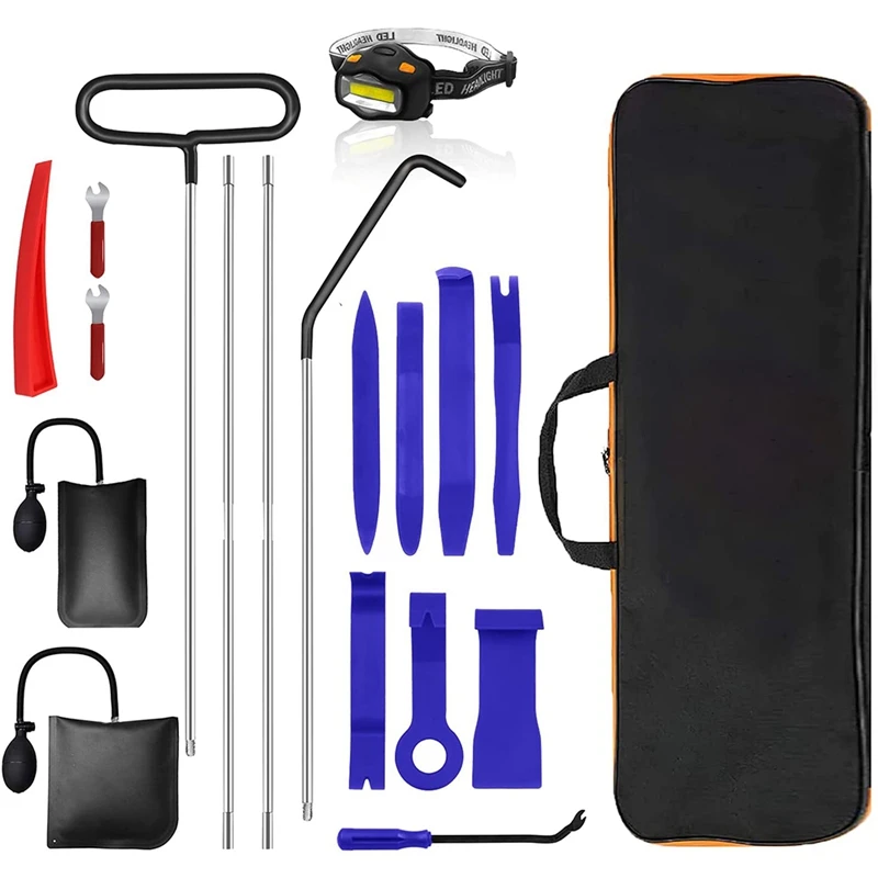 

Professional Emergency Car Locking Kit,Automatic Trimming and Disassembly Tool Kit, Basic Tag Tool Kit for Vehicle Truck