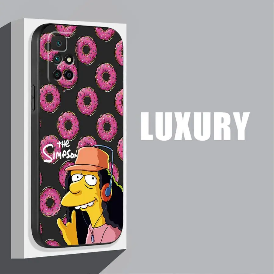 Disney Fun Simpson Cover Phone Case for Redmi Note 11 Pro 9 8 7 10S 12S 9S 11S 10 12 9T 8T 13 TPU Soft