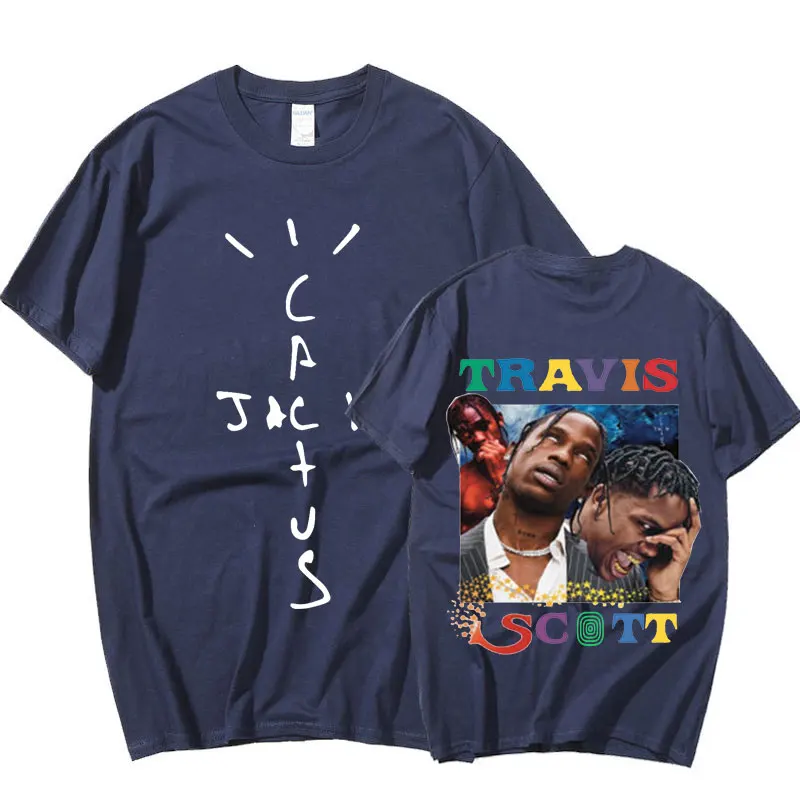 

2022 New Summer Travis Scott Cactus Jack T-Shirt Men Women Funny Print Oversized T Shirts Cotton Tee Shirt Hip Hop Streetwear