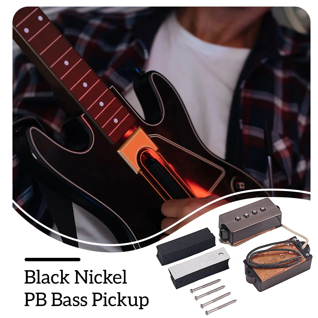 

Комплект из 2 портативных прикуривателей в винтажном стиле 4-струнный Электрический преобразователь хамбакер Замена материала премиум кла...