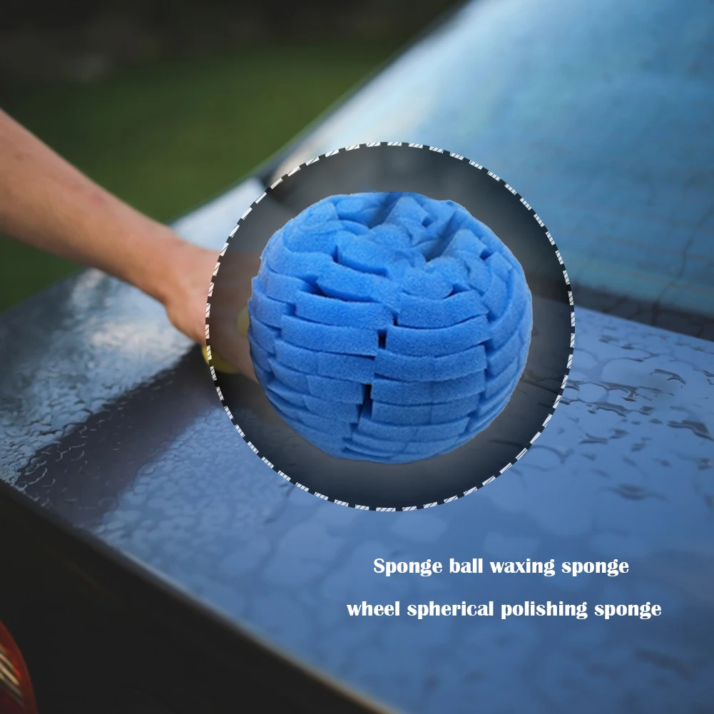 

Auto Car Polishing Sponge Ball Vehicle Waxing Buffing Grinding Polisher Wheel Classic Colors and Simple Durable Design