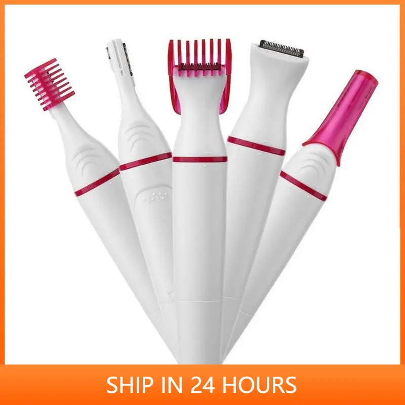 

Multifunction 5 in 1 Electric Epilator Painless Trimmer For Eyebrow Body Bikini Arm Leg Facial Hair Removal Dropshipping 40#