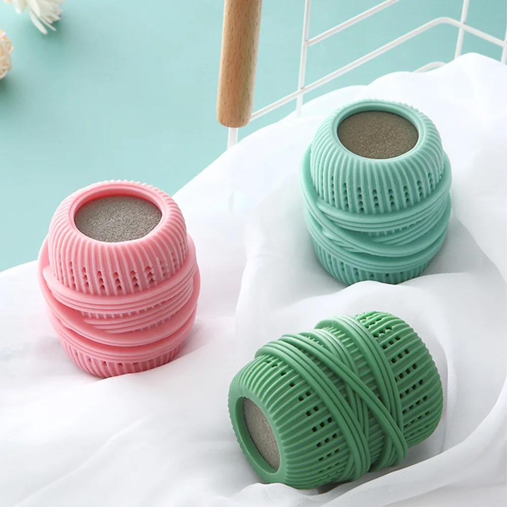 

Reusable Anti-winding Anti-knotting Washing Machine Laundry Ball Built-in Sponge Cleaning Liquid Addable Cleaning Ball Household
