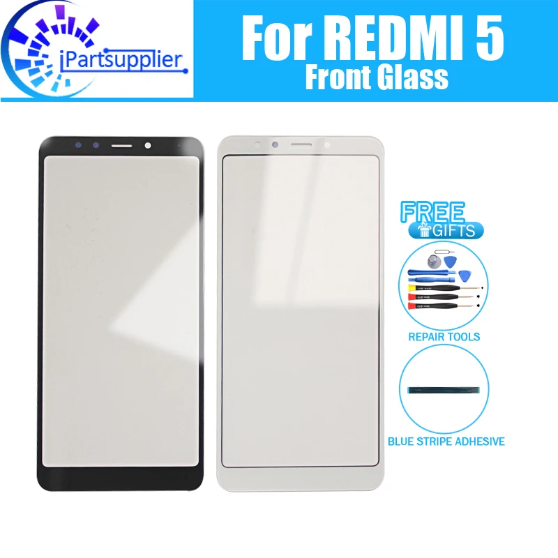 

Для Xiaomi REDMI 5 переднее стекло экрана Объектив 100% новый передний сенсорный экран Стекло Внешний объектив для Xiaomi REDMI 5 + Инструменты