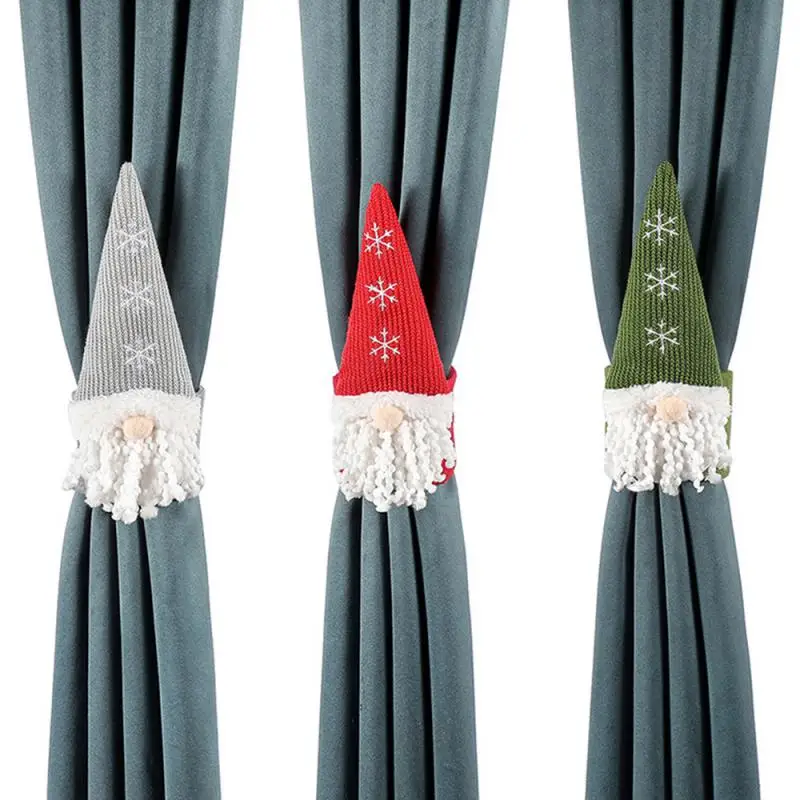 Рождественские украшения занавески ремешок Санта-Клаус украшение для