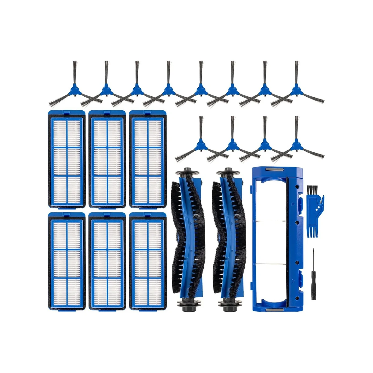 

Accessories Kit for Eufy RoboVac 11S Max RoboVac 15C Max 30C Max G30 Edge G10 Hybrid Robot Vacuum Cleaner