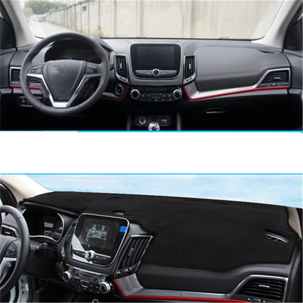 

Sinjayer Anti-slip Car Dashboard Cover Dashmat Pad Inner Auto Carpet Sun Shade Dash Board Cover For ChangAN CS55 2017 2018 2019