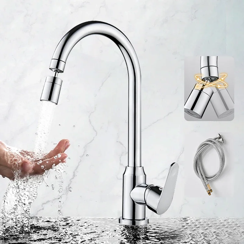 

Kitchen Faucet Black Pull Out Sink Hot Cold Mixer Tap 360° Rotation Brushed Nickle Stream Sprayer Head Chrome Water Tap Copper