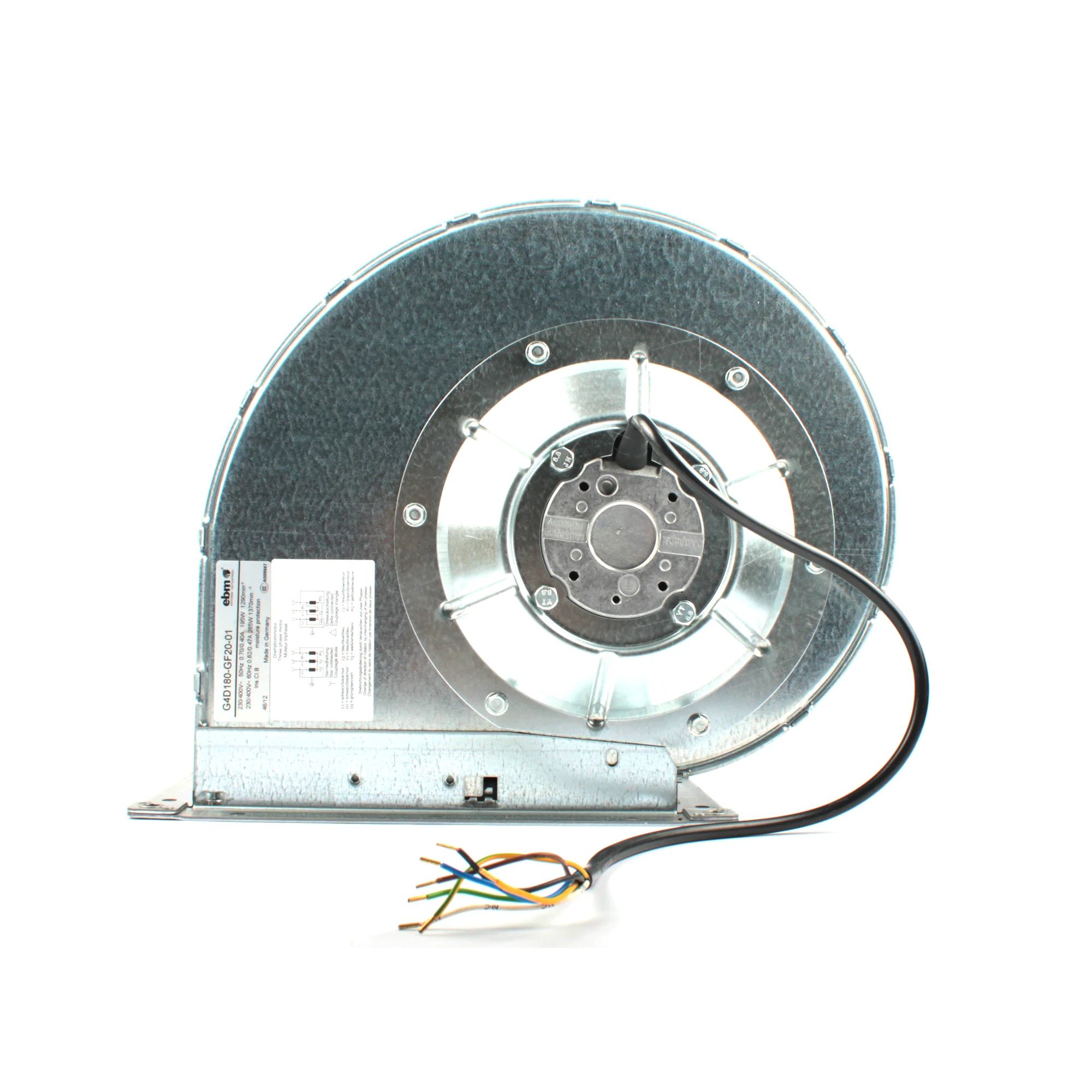 

G4D180-GF20-01 fan AC400V 195W ac centrifugal blower ventilation cooling fan