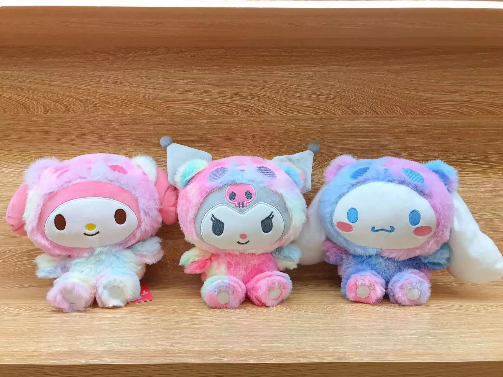 

Sanrio My Melody Kuromi Cinnamoroll Cute Plush Doll Kawaii Fluffy Soft Stuffed Toy Colour Sofa Pillow Room Decoration Home Decor
