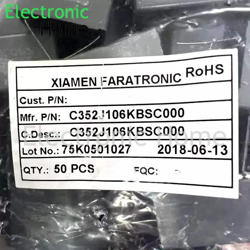 2 шт. FARA Xiamen Farah MKP 106 10 мкФ 630 В высокочастотный предохранительный конденсатор C352J106K MKP25 630V106K 31,5x36x21,5 мм P27,5 мм (art.: 3920d41ee2c05) - 3920d41ee2c05