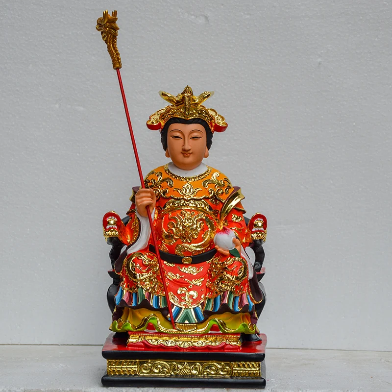 Набор из 2 шт. HOME Temple Shrine TOP efficacious Gold plating YU HUANG Emperor WANGMU niangniang FENG SHUI статуя