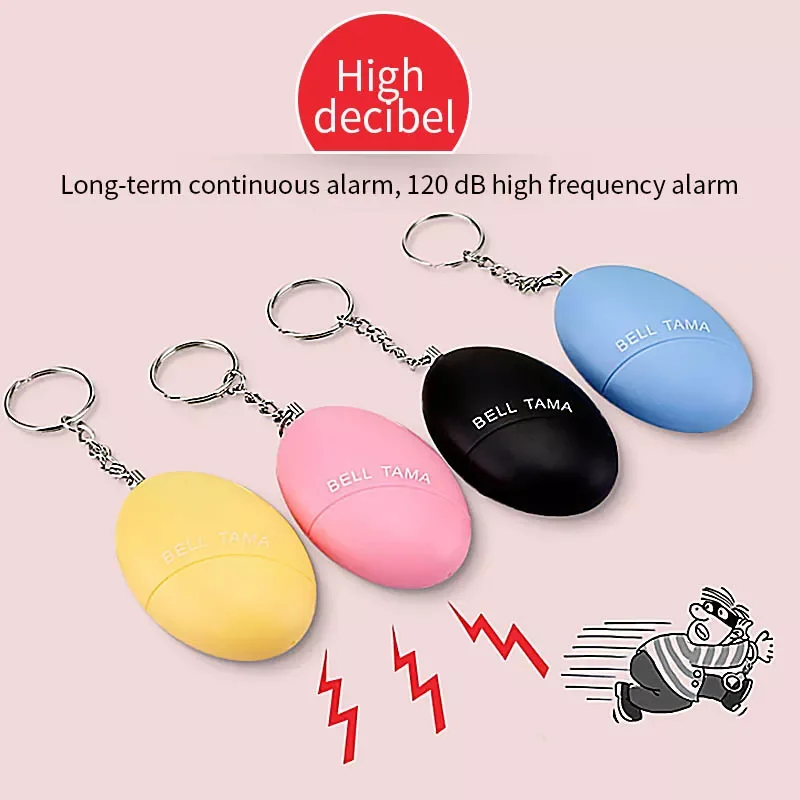 

High Quality Pocket Women Girl Anti-Wolf Alarm with Keyring Outdoor Sports Camping Hiking Self-defense Tactical Equipment