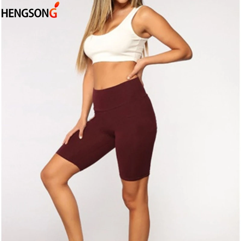 

Yoga Shorts Women Sport Leggings Women Fitness Yoga Gym High Waist Legging Black NEW