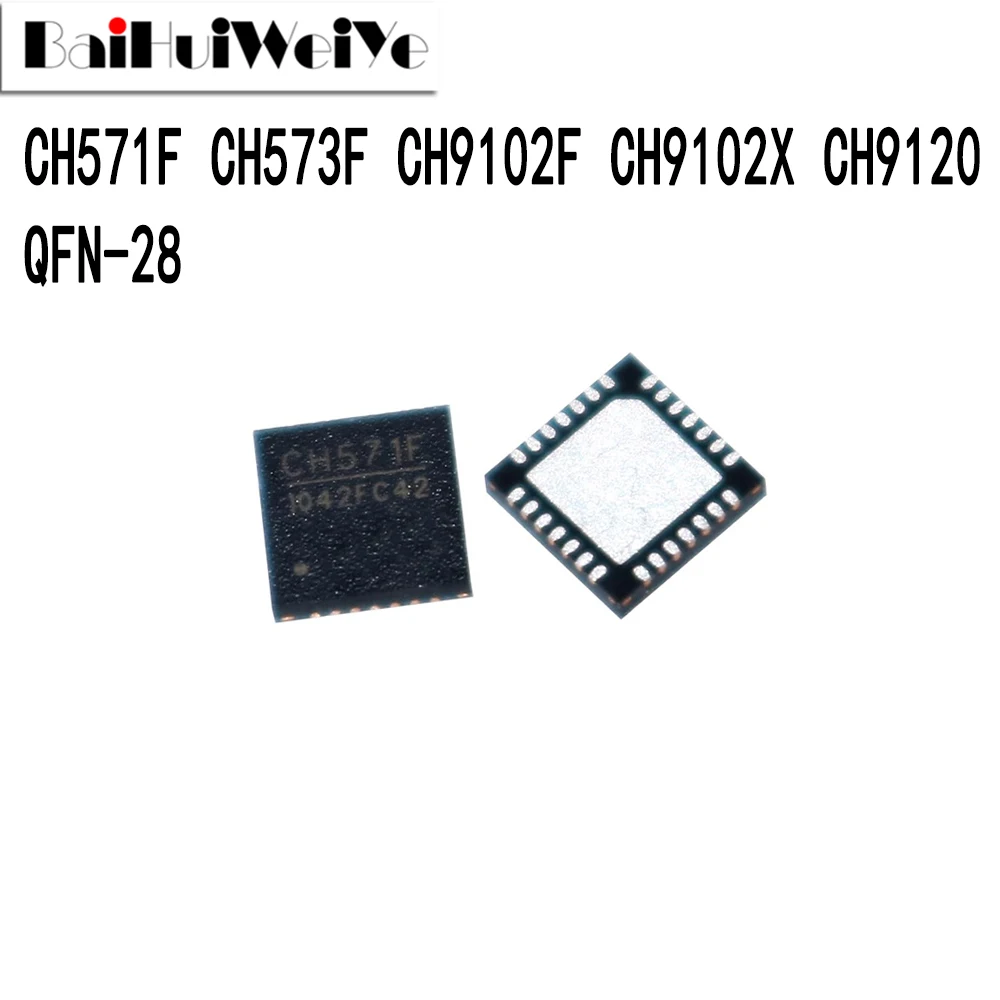 Новый чипсет хорошего качества CH9120 CH9102X CH571F CH573F CH9102F QFN-28 SMD, 1 шт.