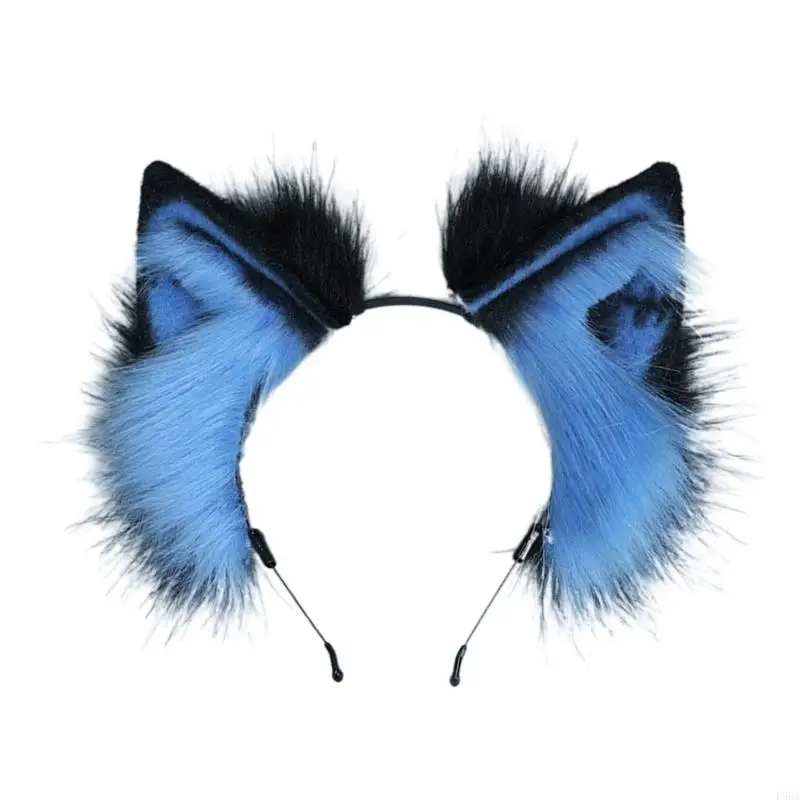 Зажим для волос Картун Волк из перьев