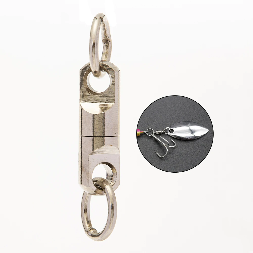 

10pcs Heavy Duty Swivel With Soild Ring Ball Bearing Swivels Bait Hook Connector Fishing Swivels Tools