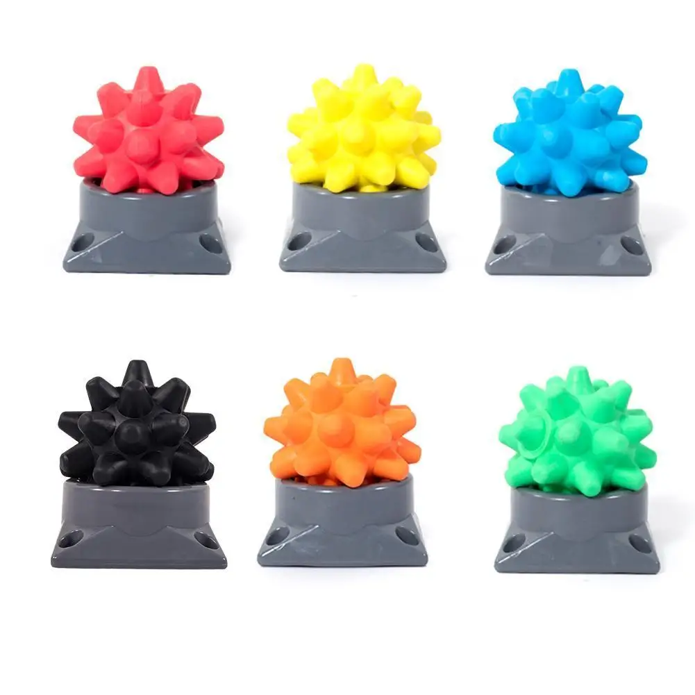 

Массажный мяч с триггером для ног, портативный точечный Массажер для акупунктуры у ежа, с основой