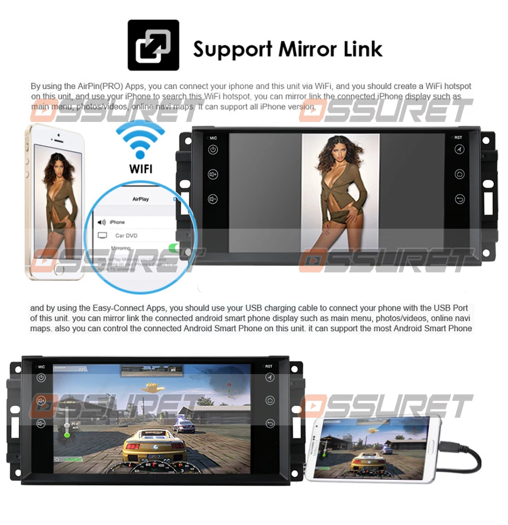 Автомагнитола 2DIN 2 Гб + 64 ГБ Android 10 GPS для Jeep Grand Cherokee Commander Wrangler стерео Dodge Chrysler Journey