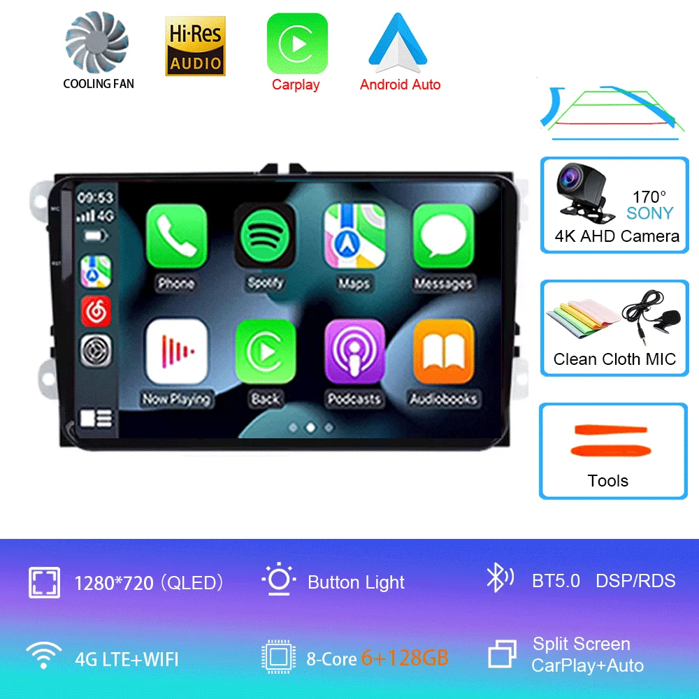 

Android 15 Автомобильный радиоприемник с GPS-навигацией для VW Passat B6 amarok volkswagen Skoda Octavia 2 superb JettaT5 golf 5 Мультимедиа