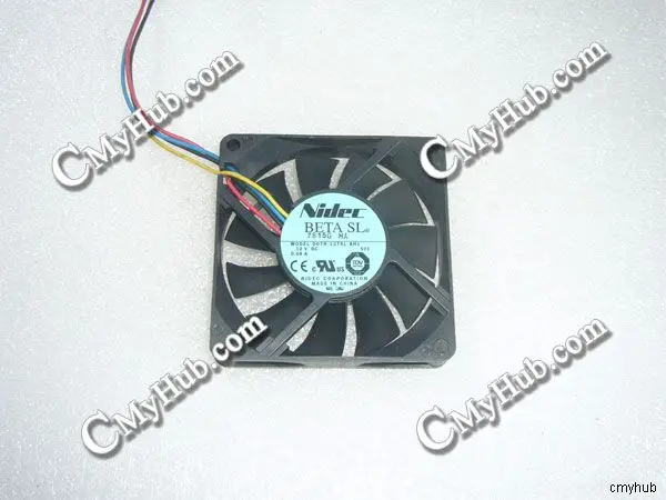 Для Nikon D07R-12T5L AH1 DC12V 0.08A 7015 7 см 70 мм 70x70x15 4-контактный охлаждающий вентилятор Φ