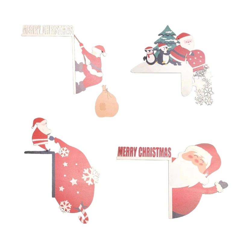 

Рождественское украшение дверной рамы для домашнего праздника, Новогоднего подарка 2024, поставки для вечеринок