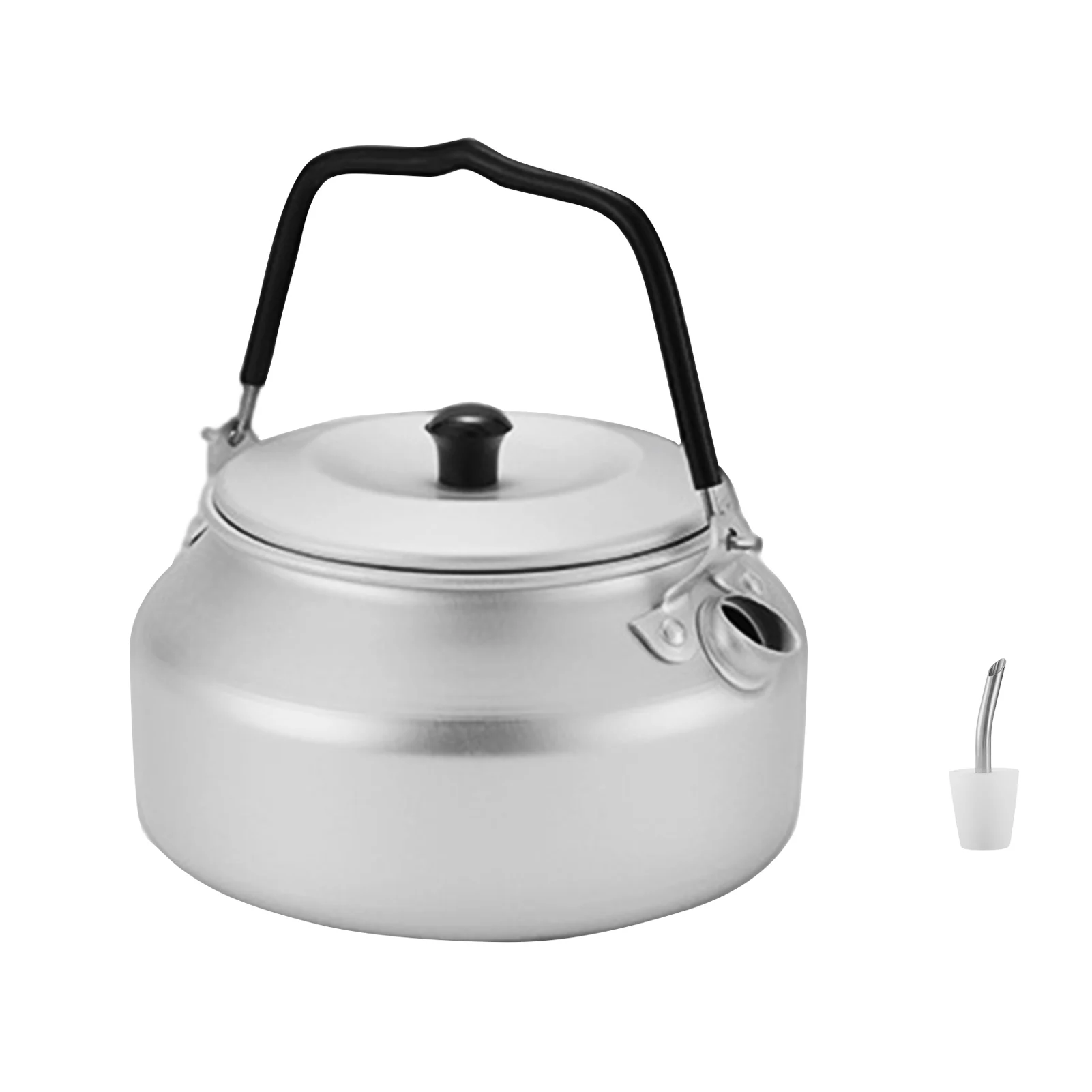 

Hiking Kettles Durable Camping Kettles For Boiling Water Aluminum Outdoor Hiking Gear With Folding Handle