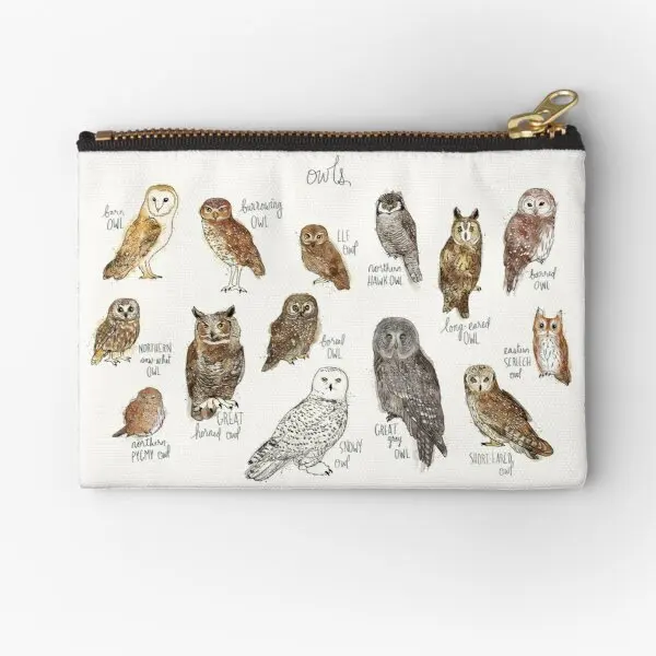 

Owls Zipper Pouches Bag Pure Small Underwear Socks Panties Women Packaging Key Men Cosmetic Pocket Money Wallet Coin Storage