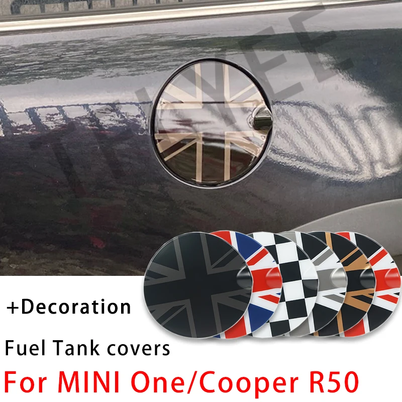 

Union Jack Car Fuel Tank Cover Decoration Sticker For Mini Cooper One Hatchback R50 2001-2006 Only Exterior Auto Accessories