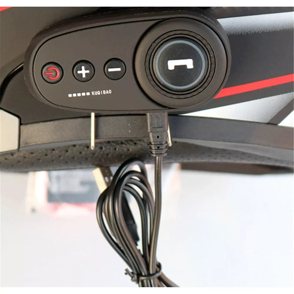 

Bluetooth 5.0 Motorcycle Helmet Headset No Intercom Function Handsfree Headset Microphone Moto Interphone Headset Waterproof