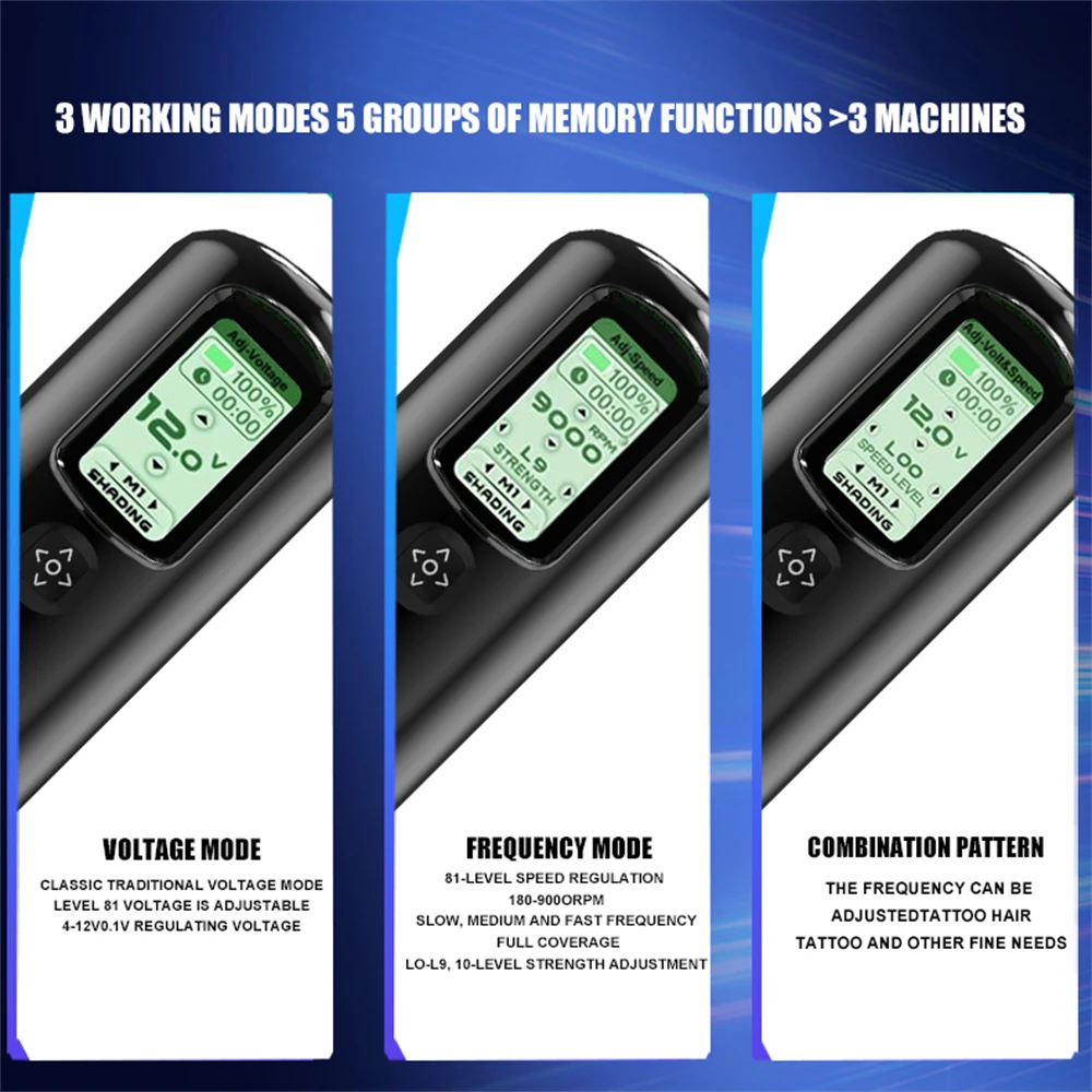 YILONG Беспроводная тату-машинка вращающийся аккумулятор ручка бесщеточный