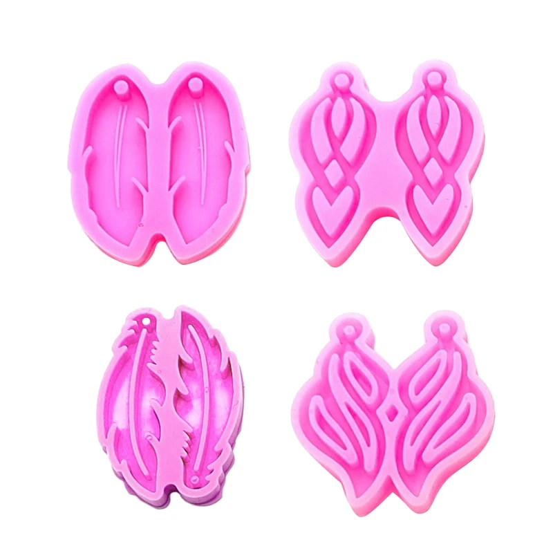 

4 шт., силиконовые формы для сережек из эпоксидной смолы