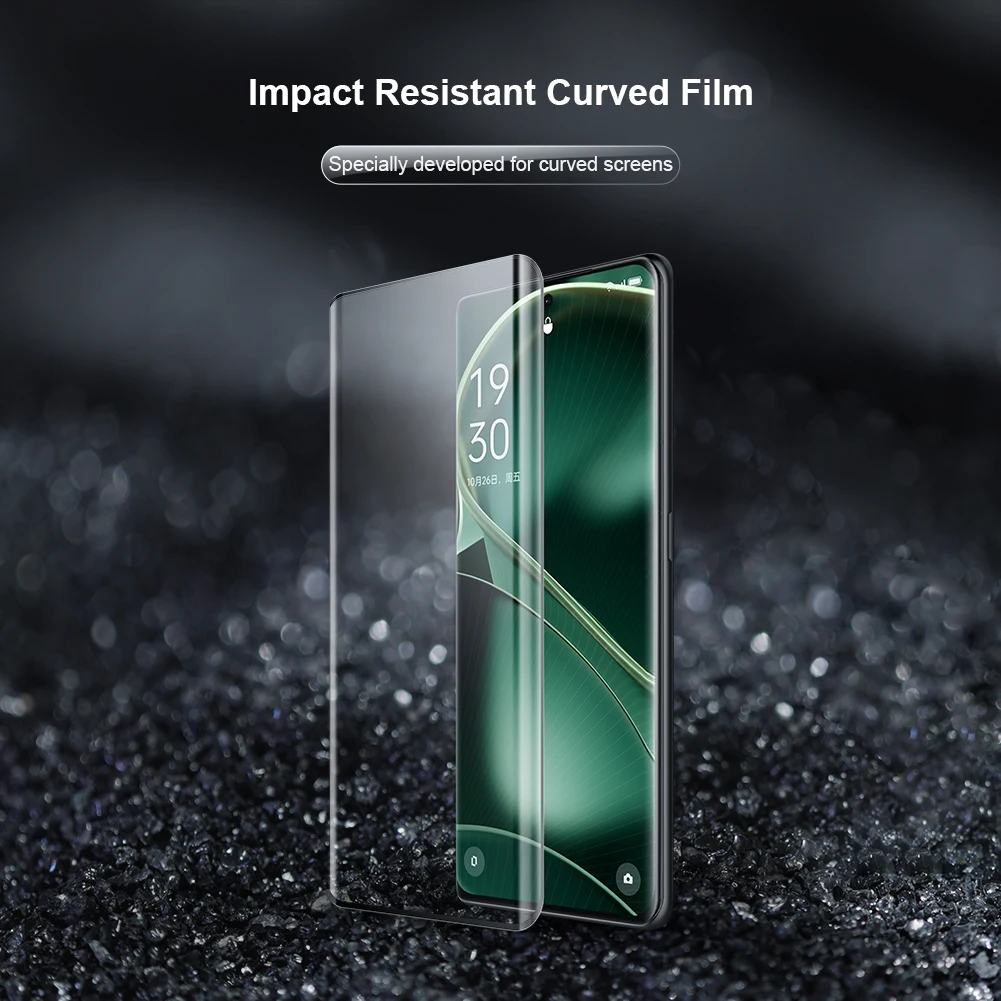 Nillkin for OPPO Find X6, 2 Pcs Impact Resistant Curved Screen Protection Full Glued Curved Protective Film