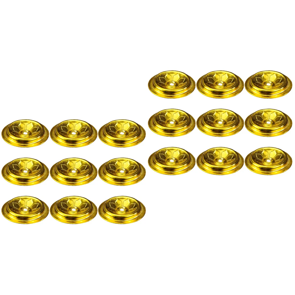 

18 Pcs Lampstand Oil Float Christmas Candles Wick Holder Aluminum Butter Holders