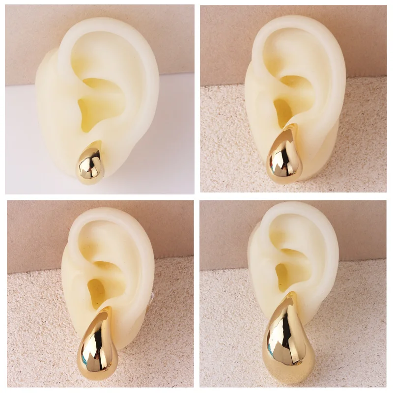 Винтажные позолоченные сверхпрочные серьги-гвоздики для женщин модные легкие