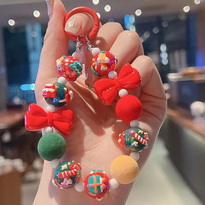 1 шт. милая креативная рождественская цепочка для телефона кулон анти-потерянный