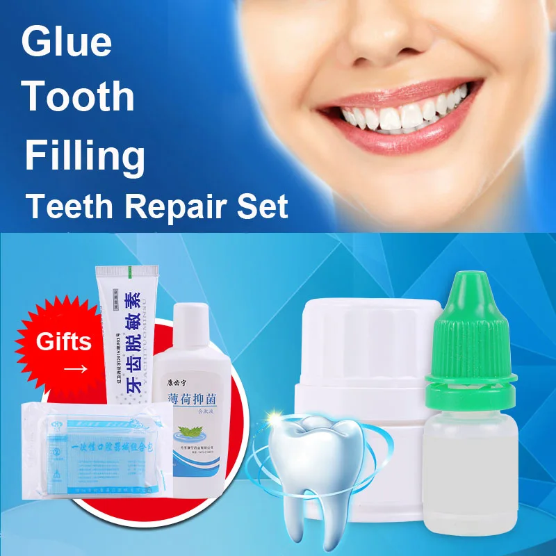 

Hole Filling Clear Waterproof Strong Repair Cure Filler Hobby Kit Glue Tooth Tool Doctor Fix Super Dentist Teeth Adhesive Dental