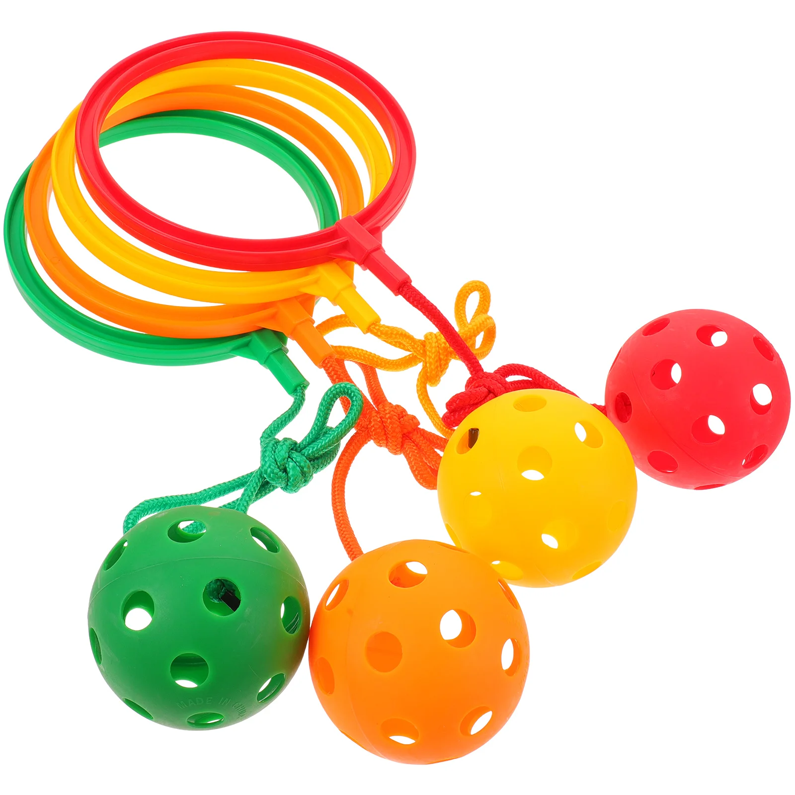 

4 набора, Детские мячи для прыжков, фитнес-игры для детей до щиколотки, кольцо для прыжков (оранжевый/красный/желтый/зеленый)