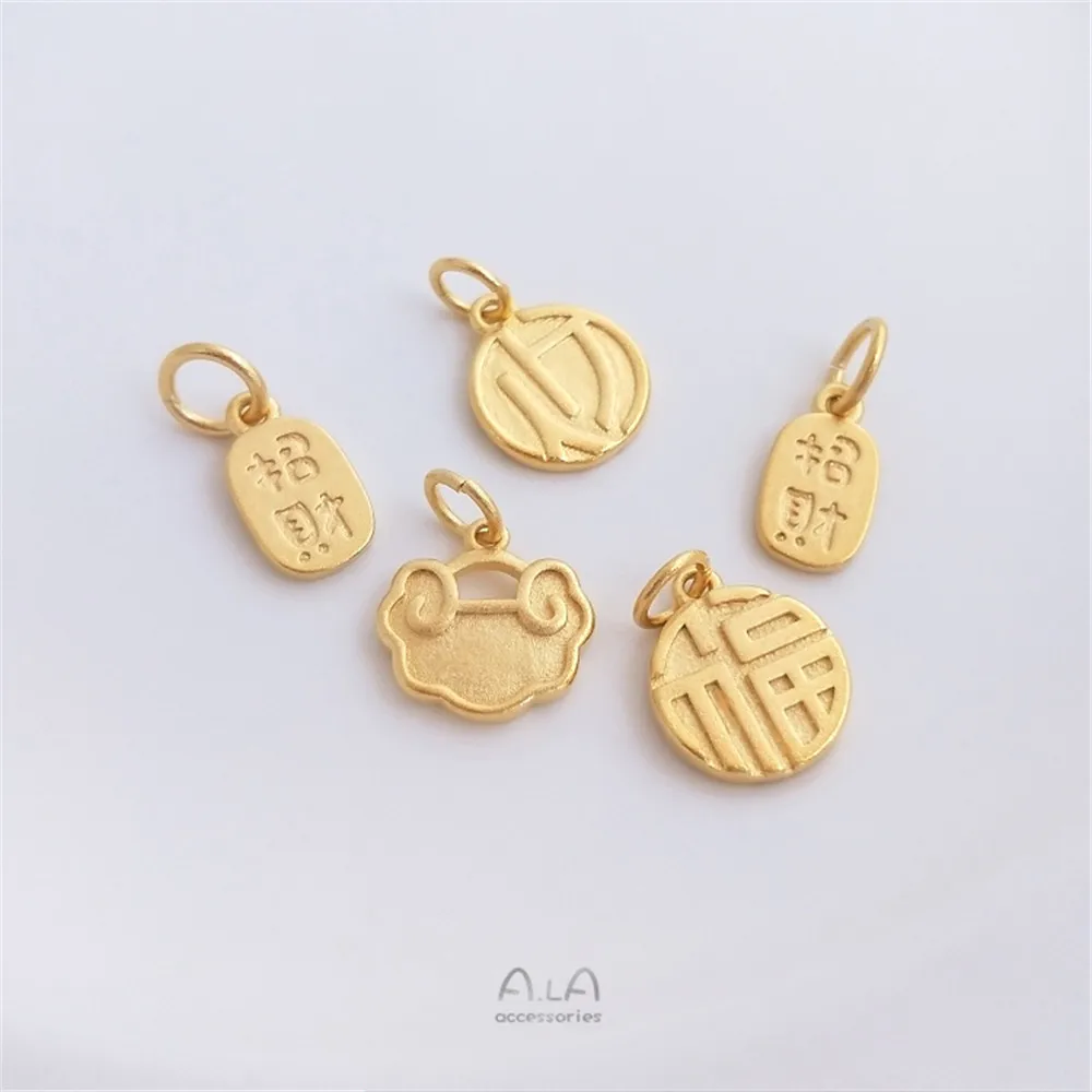 

Strong color protection Vietnam shajinfu brand Fuzi Ruyi Pendant Zhaocai Nafu Bracelet DIY head ornament Pendant