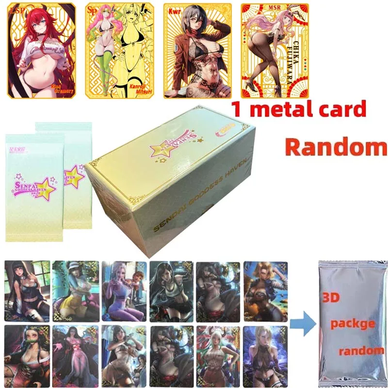 Senpai Goddess Haven 3 Goddess Story Collection Cards Girl Party Swimsuit Bikini Feast Booster Box Doujin Toys And Hobbies Gift