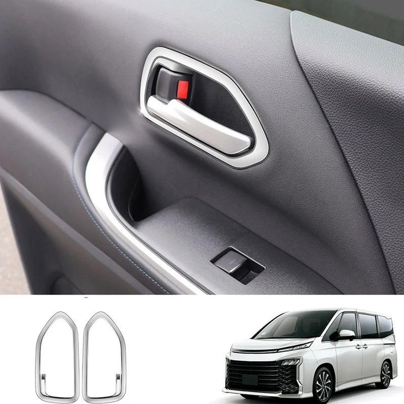 

1Pair Car Chrome Decoration Interior Handle Cover For Toyota Noah Voxy 90 Series 2022