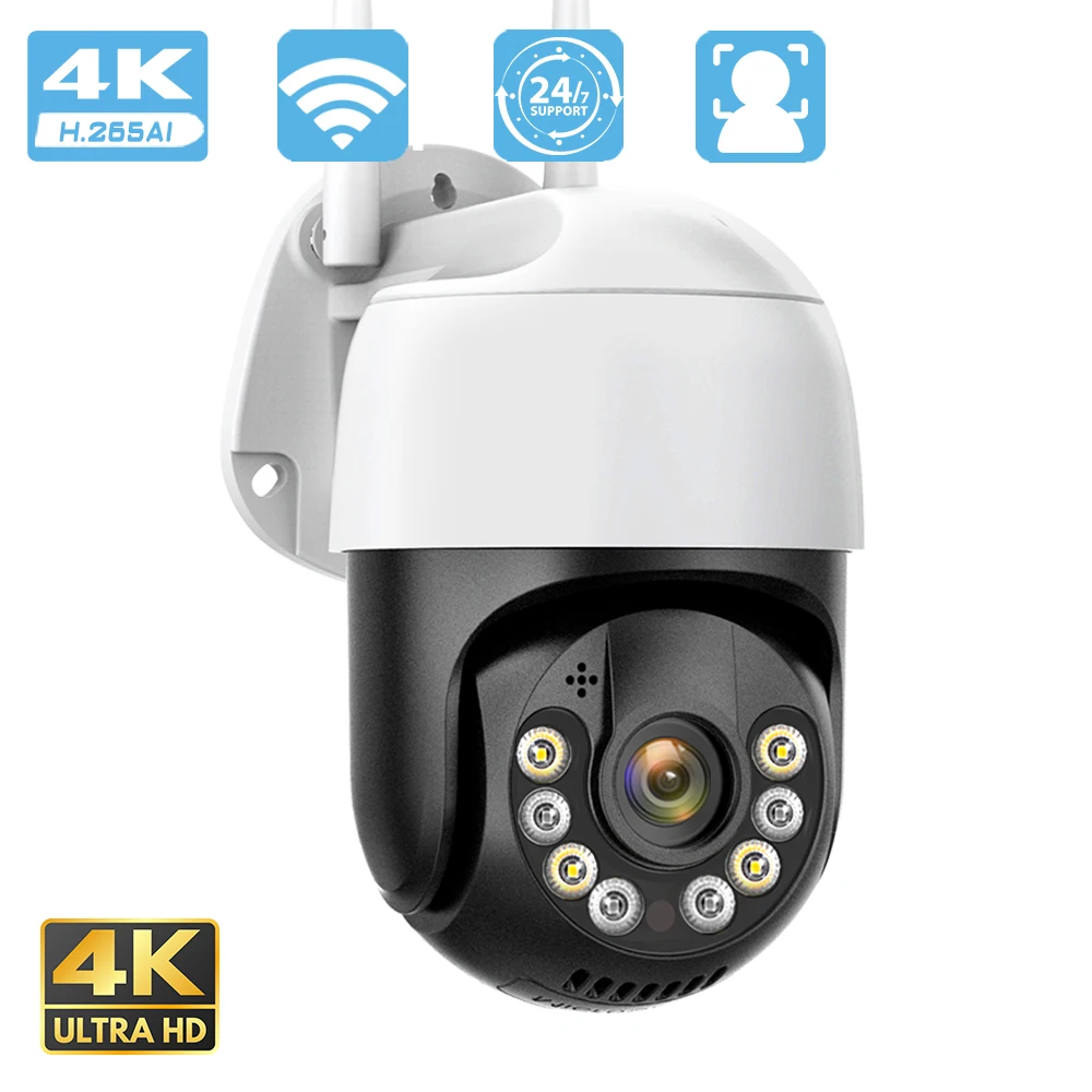 

IP-камера с датчиком присутствия, 4K, 8 Мп, 5 МП, HD аудио, PTZ, Wi-Fi