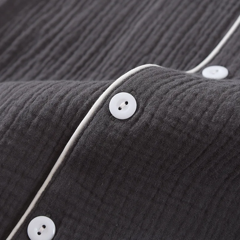 Pajamas Men Summer Pure Cotton Simple Style Home Service Suit Short-sleeved Thin Section Can Be Worn Outside and Soft Sleepwear