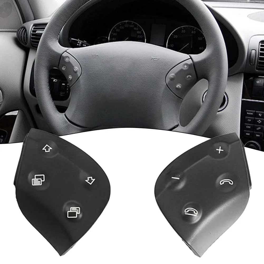 

Steering Wheel Buttons 2038701451 2038701551 Brand New Durable Easy To Install Interior For Mercedes C W203 2001-2007