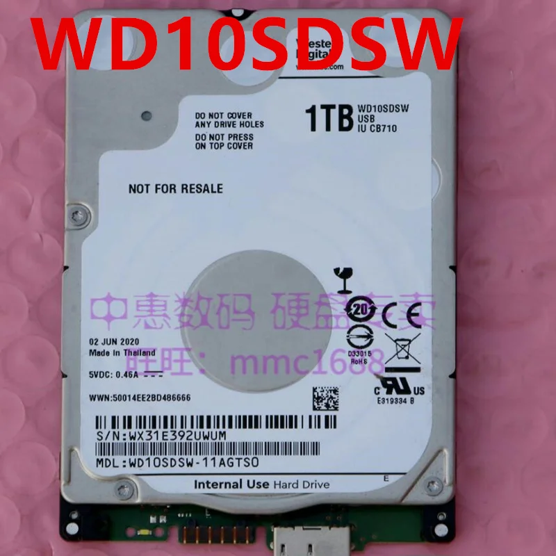 

95% New Original Mobile Hard Disk Drive For WD 1TB 2.5" For WD10SDSW