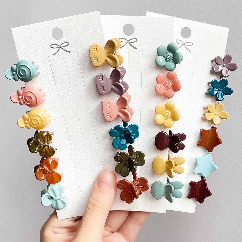 

20/30/50PCS/Set Girls Cute Colorful Flower Star Small Hair Claws Kids Sweet Hairpins Hair Clips Fashion Women Hair Accessories