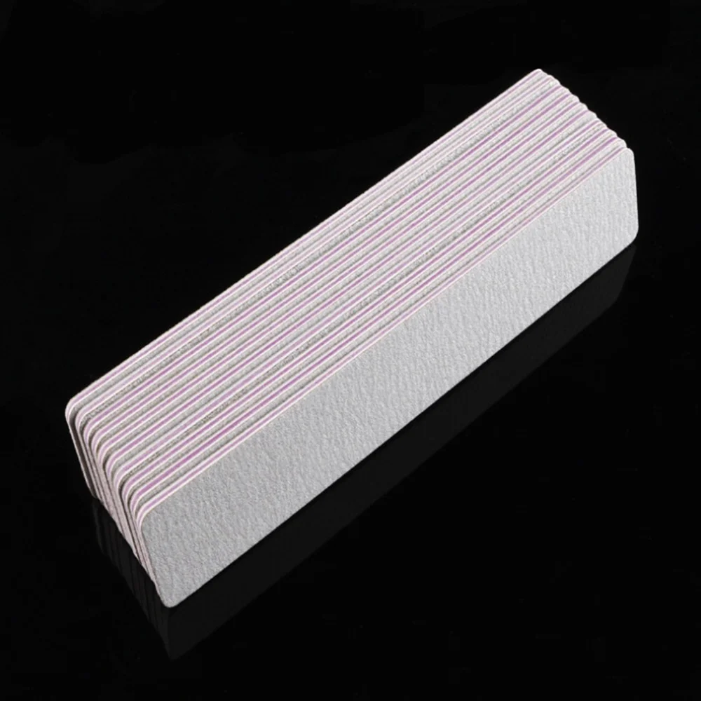 

Professional Half Moon Nail file 100/180 Sandpaper lime a ongle Sanding Polishing files nail equipment Manicure Buffer Nail Tool